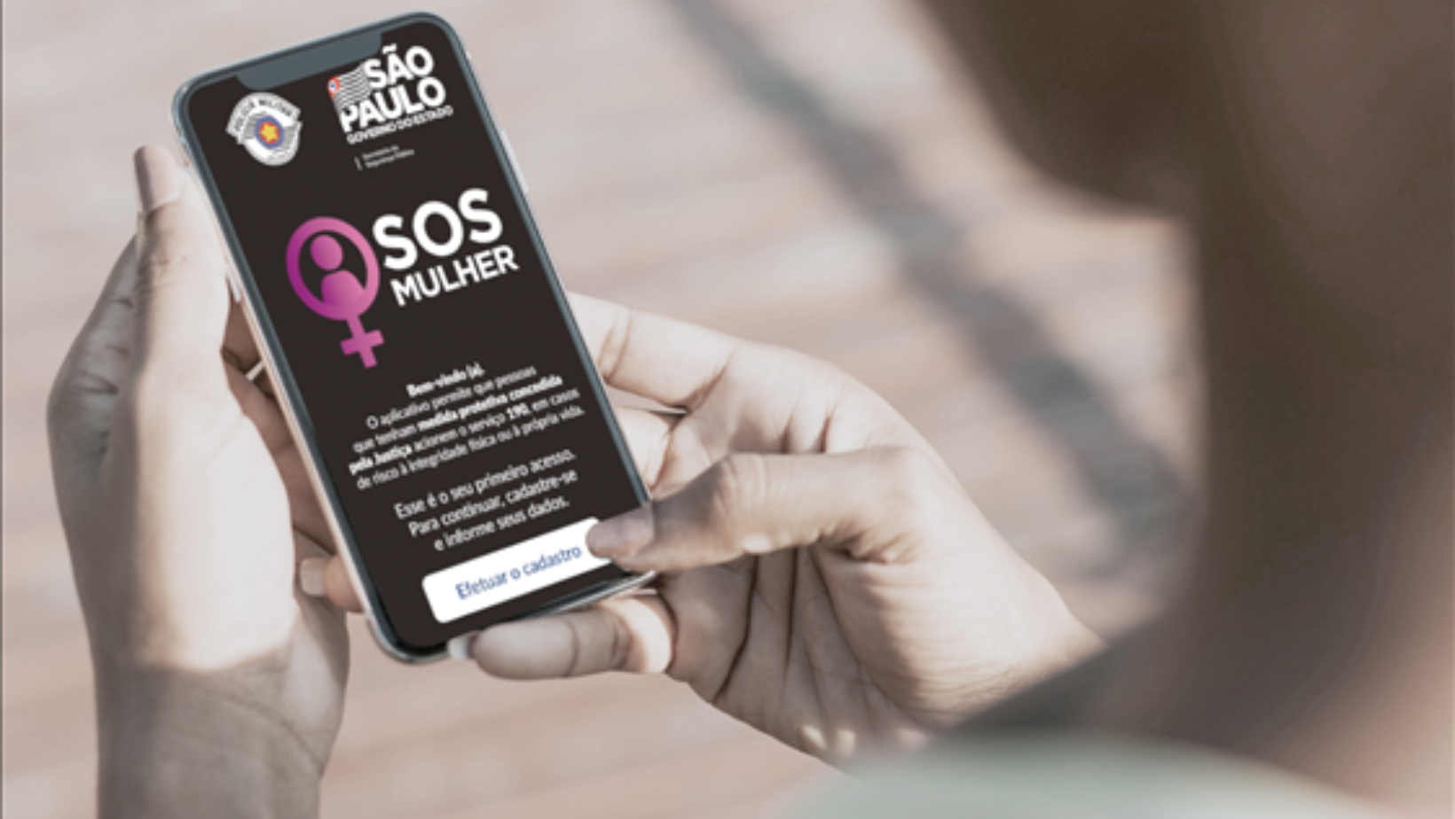 App SOS Mulher: solicite ajuda.